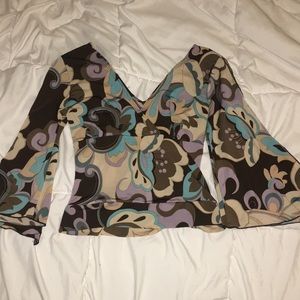 Papaya bell sleeve top GROOVY